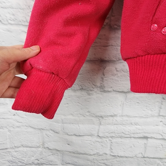 PellePelle Youth Fur Trim Hooded Wool Coat/Jacket in Discontinued Hot Pi… - Picture 6 of 13